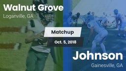 Matchup: Walnut Grove vs. Johnson  2018