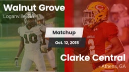 Matchup: Walnut Grove vs. Clarke Central  2018