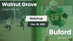 Matchup: Walnut Grove vs. Buford  2018