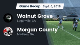 Recap: Walnut Grove  vs. Morgan County  2019