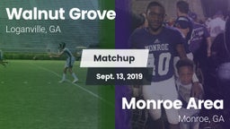 Matchup: Walnut Grove vs. Monroe Area  2019