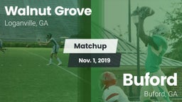Matchup: Walnut Grove vs. Buford  2019