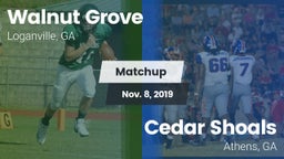 Matchup: Walnut Grove vs. Cedar Shoals   2019