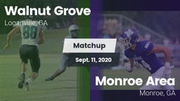 Matchup: Walnut Grove vs. Monroe Area  2020