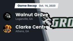 Recap: Walnut Grove  vs. Clarke Central  2020