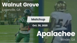 Matchup: Walnut Grove vs. Apalachee  2020
