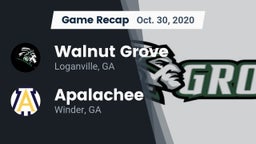 Recap: Walnut Grove  vs. Apalachee  2020