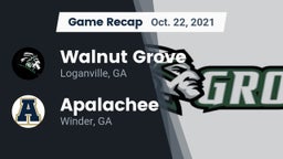 Recap: Walnut Grove  vs. Apalachee  2021