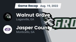 Recap: Walnut Grove  vs. Jasper County  2022