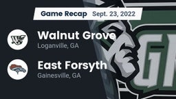 Recap: Walnut Grove  vs. East Forsyth  2022