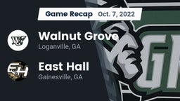 Recap: Walnut Grove  vs. East Hall  2022