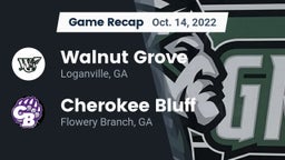 Recap: Walnut Grove  vs. Cherokee Bluff   2022