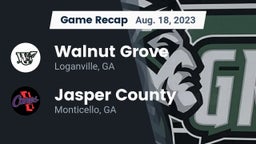 Recap: Walnut Grove  vs. Jasper County  2023
