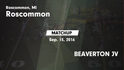 Matchup: Roscommon vs. BEAVERTON JV 2016