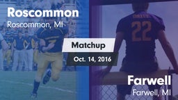 Matchup: Roscommon vs. Farwell  2016