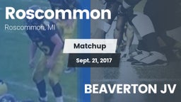 Matchup: Roscommon vs. BEAVERTON JV 2017