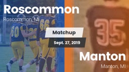 Matchup: Roscommon vs. Manton  2019