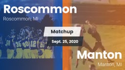 Matchup: Roscommon vs. Manton  2020