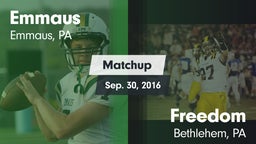 Matchup: Emmaus vs. Freedom  2016