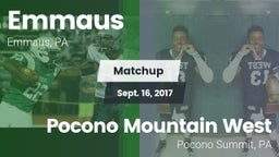 Matchup: Emmaus vs. Pocono Mountain West  2017