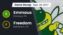 Recap: Emmaus  vs. Freedom  2017