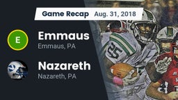 Recap: Emmaus  vs. Nazareth  2018