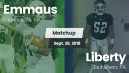 Matchup: Emmaus vs. Liberty  2018