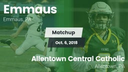 Matchup: Emmaus vs. Allentown Central Catholic  2018