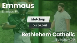 Matchup: Emmaus vs. Bethlehem Catholic  2018