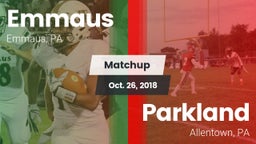 Matchup: Emmaus vs. Parkland  2018