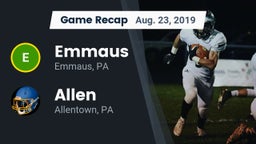 Recap: Emmaus  vs. Allen  2019