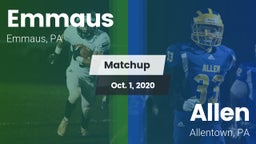 Matchup: Emmaus vs. Allen  2020