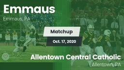 Matchup: Emmaus vs. Allentown Central Catholic  2020