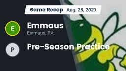 Recap: Emmaus  vs. Pre-Season Practice 2020