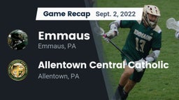 Recap: Emmaus  vs. Allentown Central Catholic  2022