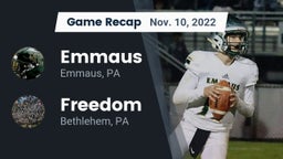 Recap: Emmaus  vs. Freedom  2022