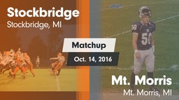 Matchup: Stockbridge High vs. Mt. Morris  2016