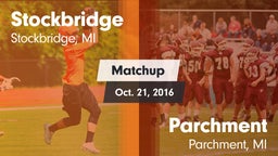 Matchup: Stockbridge High vs. Parchment  2016
