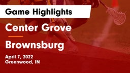 Center Grove  vs Brownsburg  Game Highlights - April 7, 2022