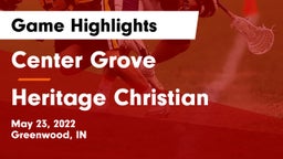 Center Grove  vs Heritage Christian  Game Highlights - May 23, 2022