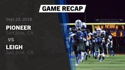 Recap: Pioneer  vs. Leigh  2016