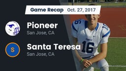 Recap: Pioneer  vs. Santa Teresa  2017
