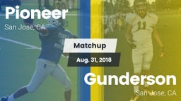 Matchup: Pioneer vs. Gunderson  2018