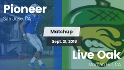 Matchup: Pioneer vs. Live Oak  2018