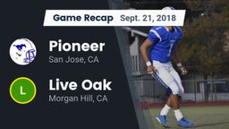 Recap: Pioneer  vs. Live Oak  2018