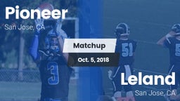 Matchup: Pioneer vs. Leland  2018