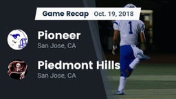 Recap: Pioneer  vs. Piedmont Hills  2018