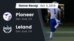 Recap: Pioneer  vs. Leland  2018