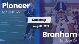 Matchup: Pioneer vs. Branham  2019