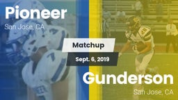 Matchup: Pioneer vs. Gunderson  2019